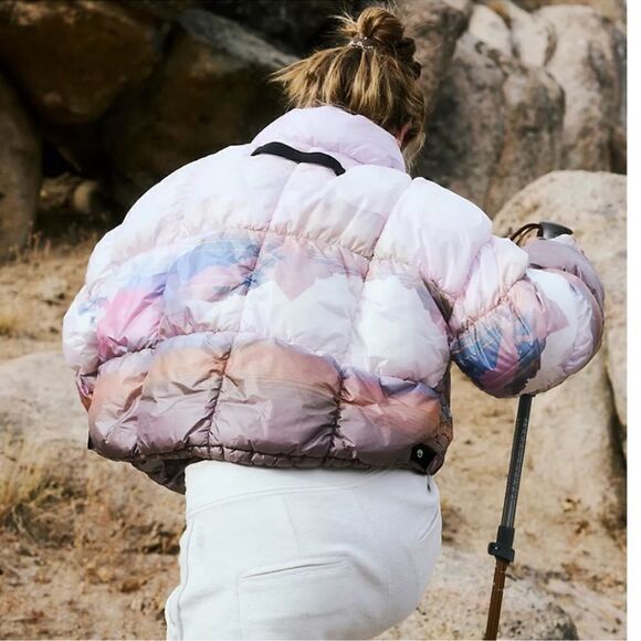 Free people movement In A Bubble Shine Jacket/ size L - Picture 5 of 11